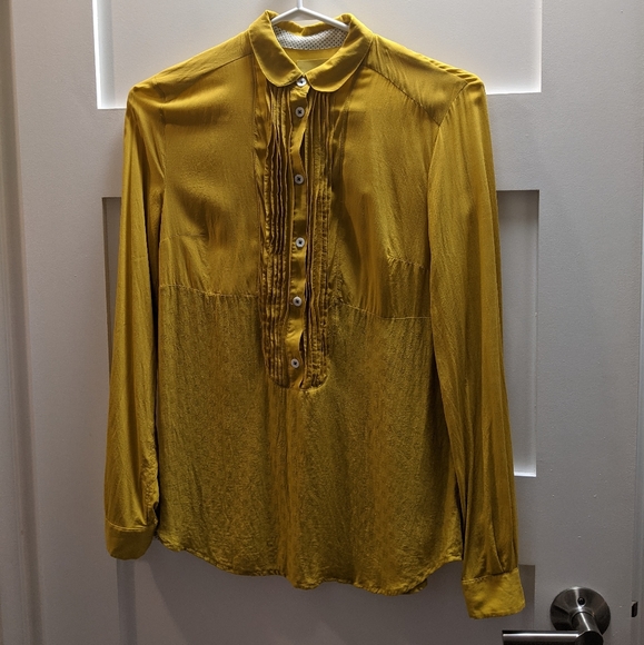 Maeve/Anthropologie Gold Blouse - Picture 1 of 6